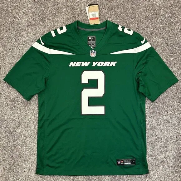 Nike New York Jets Football Jersey NFL #2 Wilson Men's Size L - Large - NWT $130 - Picture 2 of 16